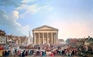 Cerimonia alla nuova chiesa di Santa Genoveffa, 1765