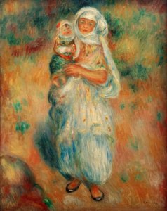 Algerina con bambino da Pierre Auguste Renoir