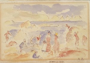 Scena di spiaggia da Pierre Auguste Renoir