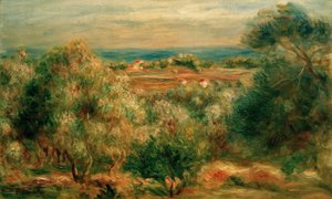 Vista dal Haut-Cagnes sul mare da Pierre Auguste Renoir