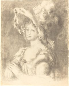 Busto di una giovane donna da Pierre Auguste Renoir