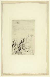 Bambini sulla Spiaggia, Berneval da Pierre Auguste Renoir