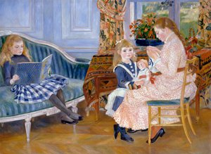 Pomeriggio dei bambini a Wargemont, 1884 da Pierre Auguste Renoir