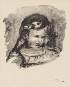 Claude Renoir, la Testa Abbassata da Pierre Auguste Renoir