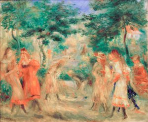 Bambini nel giardino di Montmartre da Pierre Auguste Renoir