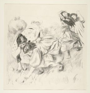 Bambini che giocano a palla da Pierre Auguste Renoir