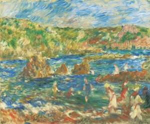 Bambini sulla spiaggia di Guernsey, c.1883