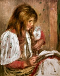 Bambina in bianco da Pierre Auguste Renoir