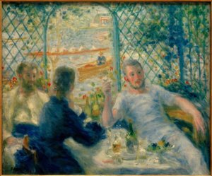 Colazione al ristorante Fournaise (La colazione dei canottieri) da Pierre Auguste Renoir