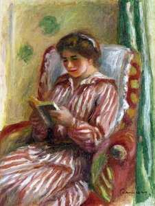 Gabrielle che legge da Pierre Auguste Renoir