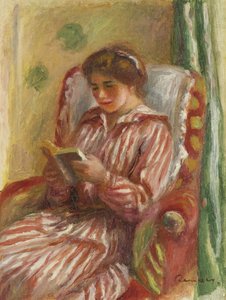 Gabrielle che legge, 1910 da Pierre Auguste Renoir