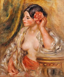 Gabrielle alla sua Acconciatura da Pierre Auguste Renoir