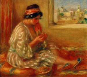 Gabrielle in abiti algerini da Pierre Auguste Renoir