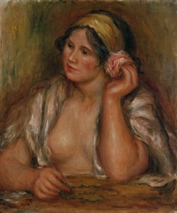 Gabrielle con collana verde, c.1905