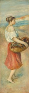 Ragazza con un cesto di pesci, c. 1889