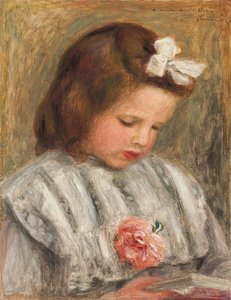 Testa di una ragazza da Pierre Auguste Renoir