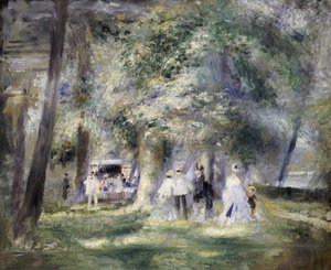 Nel parco di Saint-Cloud, 1866 da Pierre Auguste Renoir