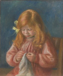 Jean Renoir che cuce da Pierre Auguste Renoir