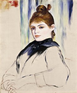 Giovane ragazza con chignon, 1882 da Pierre Auguste Renoir