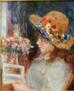 Giovane ragazza che legge da Pierre Auguste Renoir