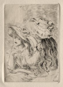 Le Chapeau epinglé (acquaforte) da Pierre Auguste Renoir