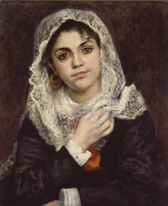 Lise con uno Scialle Bianco, c.1872 da Pierre Auguste Renoir