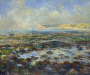 Bassa marea, Yport, 1883 da Pierre Auguste Renoir