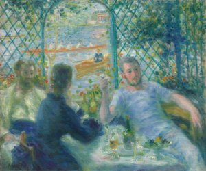 Pranzo al ristorante Fournaise Il pranzo dei vogatori da Pierre Auguste Renoir