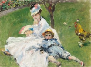 Madame Monet e suo figlio, 1874 da Pierre Auguste Renoir