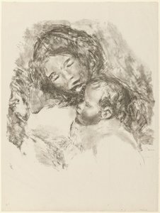 Maternità, grande tavola da Pierre Auguste Renoir
