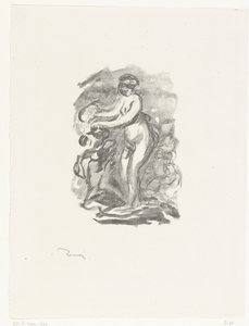 Donna nuda accanto a una vite da Pierre Auguste Renoir