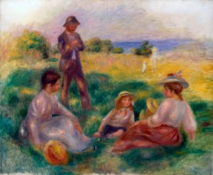 Festa in campagna a Berneval, 1898 da Pierre Auguste Renoir