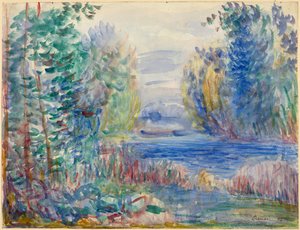 Paesaggio fluviale da Pierre Auguste Renoir