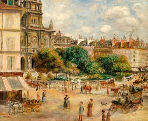 Place de la Trinité da Pierre Auguste Renoir