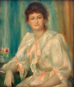 Ritratto di una giovane donna in bianco