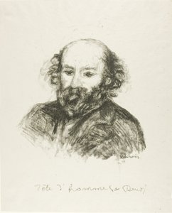 Ritratto di Cézanne da Pierre Auguste Renoir