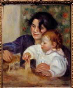 Ritratto di Gabrielle e Jean. Ritratto del figlio del pittore, Jean Renoir, con la sua tata Gabrielle Renard