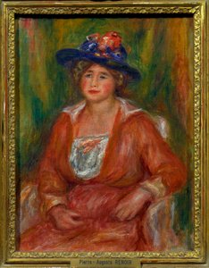 Ritratto di donna seduta, dipinto di Pierre Auguste Renoir da Pierre Auguste Renoir