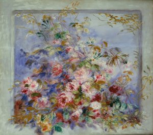 Rose in una finestra, 1879 da Pierre Auguste Renoir