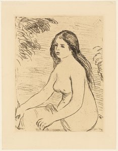 Donna nuda seduta