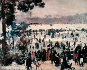Pattinatori al Bois de Boulogne a Parigi da Pierre Auguste Renoir