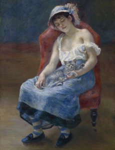 Ragazza che dorme, 1880 da Pierre Auguste Renoir