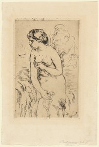 Bagnante in piedi da Pierre Auguste Renoir
