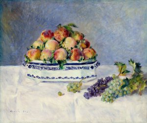 Natura morta con pesche e uva da Pierre Auguste Renoir