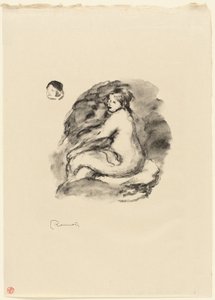 Studio di nudo femminile seduto, variante da Pierre Auguste Renoir