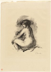 Studio di Donna Nuda Seduta da Pierre Auguste Renoir