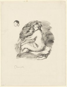 Studio di una donna nuda seduta, variante da Pierre Auguste Renoir