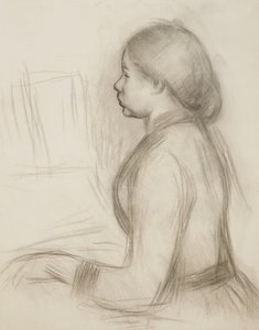Studio di una Giovane Ragazza al Pianoforte da Pierre Auguste Renoir