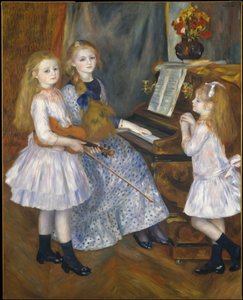 Le Figlie di Catulle Mendes al pianoforte da Pierre Auguste Renoir