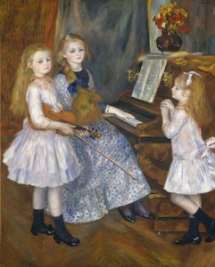 Le figlie di Catulle Mendès, Huguette 1871-1964, Claudine 1876-1937..., 1888 da Pierre Auguste Renoir